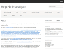 Tablet Screenshot of helpmeinvestigate.com